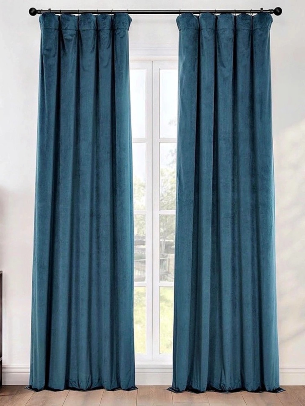 Plush Velvet Curtains for Living Room and Bedroom (2 Panel)